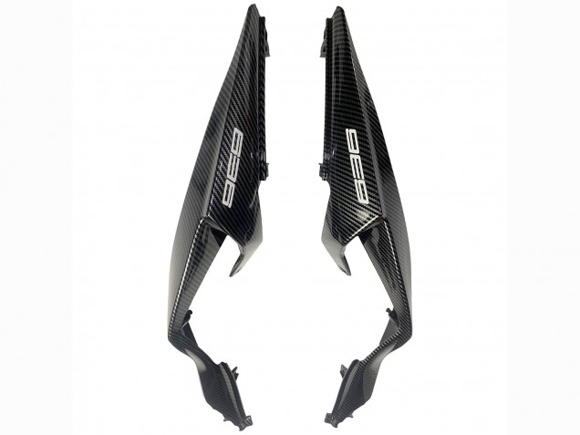 2019-2022 Kawasaki ZX6R Motorcycle Fairings - White Black Carbon Fiber