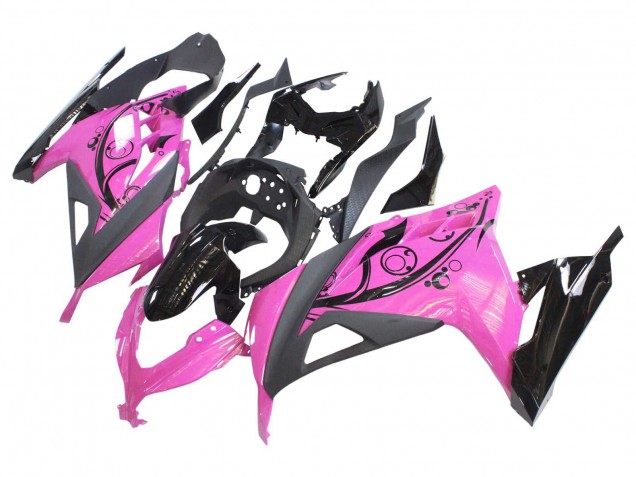 2013-2024 Kawasaki EX300 Motorcycle Fairings - Pink Black