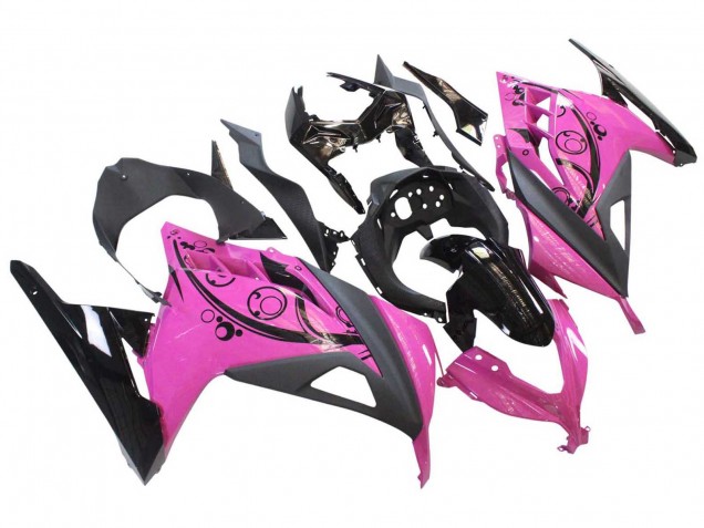 2013-2024 Kawasaki EX300 Motorcycle Fairings - Pink Black