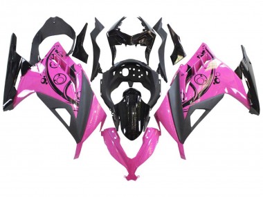 2013-2024 Kawasaki EX300 Motorcycle Fairings - Pink Black
