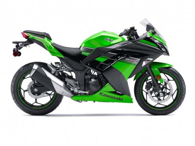 2013-2024 Kawasaki EX300 Motorcycle Fairing - Green Black