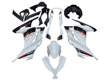 2013-2024 Kawasaki EX300 Motorcycle Fairings - White Red Black
