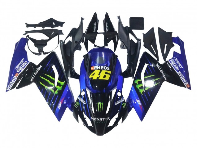 2006-2011 Aprilia RS125 Motorcycle Fairings - Blue Black Green Monster 46