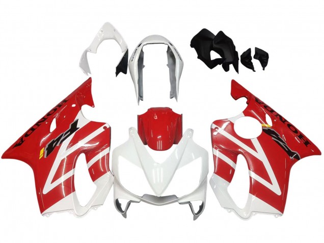 2004-2007 Honda CBR600 F4i Motorcycle Fairings - White Red
