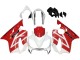 2004-2007 Honda CBR600 F4i Motorcycle Fairings - White Red