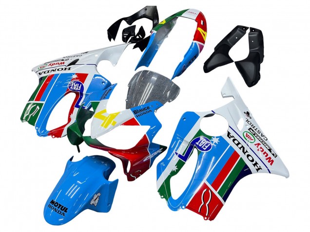 2004-2007 Honda CBR600 F4i Motorcycle Fairings - White Blue Green Red