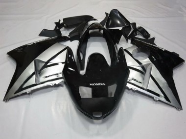 1996-2007 Honda CBR1100XX Blackbird Motorcycle Fairings - Silver Glossy Black