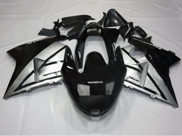 1996-2007 Honda CBR1100XX Blackbird Motorcycle Fairings - Silver Glossy Black
