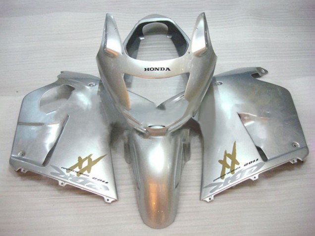 1996-2007 Honda CBR1100XX Blackbird Motorcycle Fairings - Silver Gold