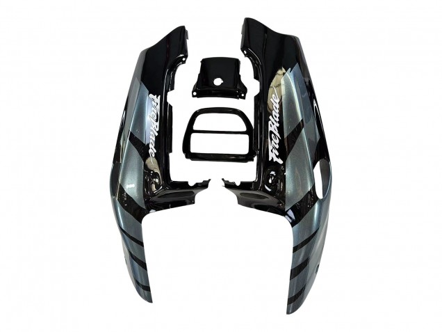 1992-1993 Honda CBR900RR 893 Motorcycle Fairings - Silver Glossy Black