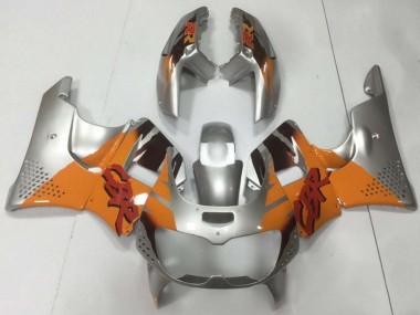 1994-1995 Honda CBR900RR 893 Motorcycle Fairings - Silver Orange