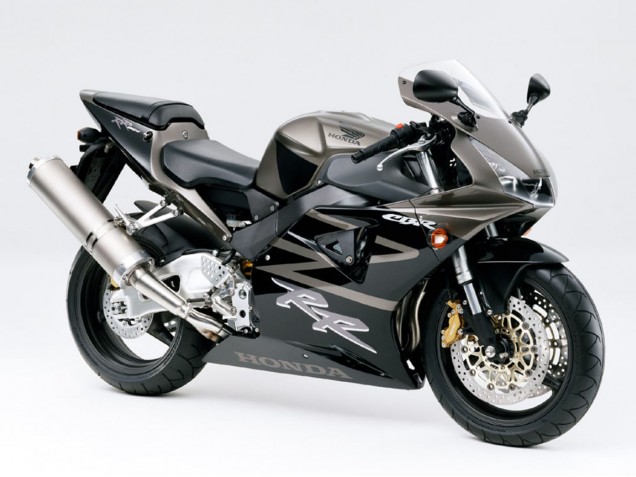 1998-1999 Honda CBR900RR 919 Motorcycle Fairings - Glossy Black White Decals