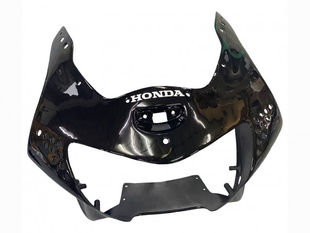 1998-1999 Honda CBR900RR 919 Motorcycle Fairings - Glossy Black White Decals