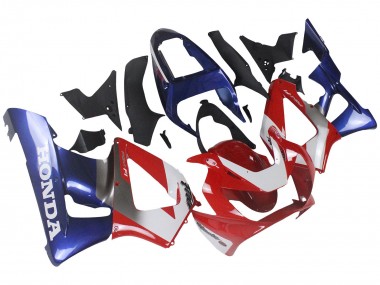 2000-2001 Honda CBR900RR 929 Motorcycle Fairings - Silver Red Blue