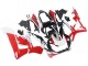 2000-2001 Honda CBR900RR 929 Motorcycle Fairings - White Red Glossy Black Racing