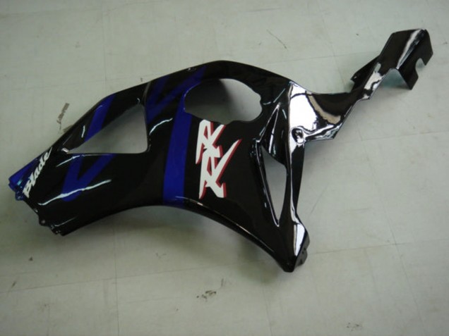 2002-2003 Honda CBR900RR 954 Motorcycle Fairing Kits - Blue Glossy Black