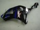 2002-2003 Honda CBR900RR 954 Motorcycle Fairing Kits - Blue Glossy Black
