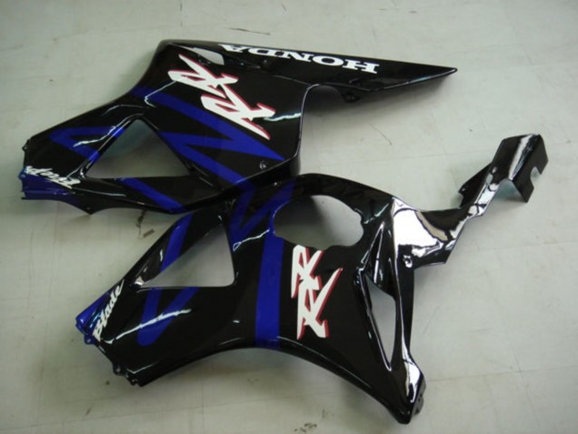 2002-2003 Honda CBR900RR 954 Motorcycle Fairing Kits - Blue Glossy Black