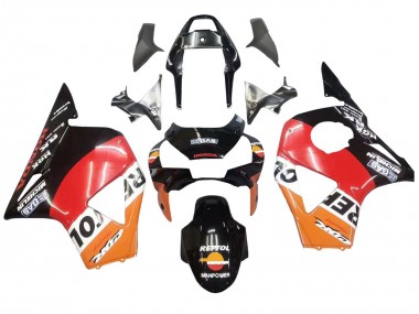 2002-2003 Honda CBR900RR 954 Motorcycle Fairing Kits - Orange White Red Glossy Black Repsol