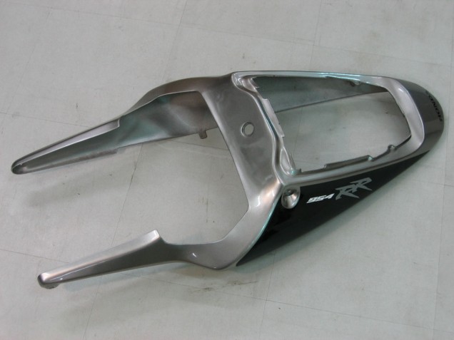2002-2003 Honda CBR900RR 954 Motorcycle Fairings - Silver Glossy Black