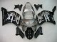 2002-2003 Honda CBR900RR 954 Motorcycle Fairings - Silver Glossy Black