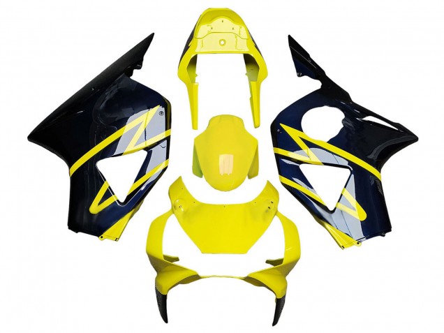 2002-2003 Honda CBR900RR 954 Motorcycle Fairings - Yellow Silver Black