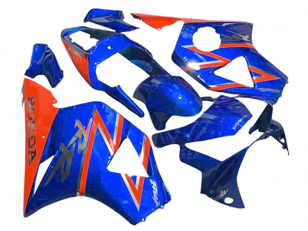 2002-2003 Honda CBR900RR 954 Motorcycle Fairings - Orange Blue