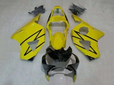 2002-2003 Honda CBR900RR 954 Motorcycle Fairings - Yellow Glossy Black