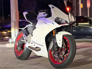 2015-2020 Ducati 959/1299 Motorcycle Fairings - White Purple