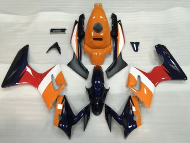 2002-2006 Honda CBR125R Motorcycle Fairings - Orange White Red Glossy Black