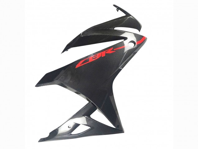 2016-2018 Honda CBR500R Motorcycle Fairings - Black Carbon Fiber Red