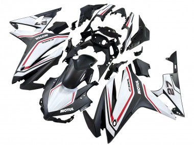 2016-2018 Honda CBR500R Motorcycle Fairings - White Red Matte Black