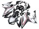 2016-2018 Honda CBR500R Motorcycle Fairings - White Red Matte Black