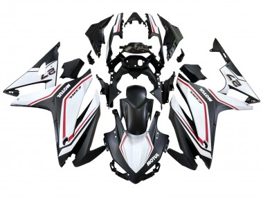 2016-2018 Honda CBR500R Motorcycle Fairings - White Red Matte Black