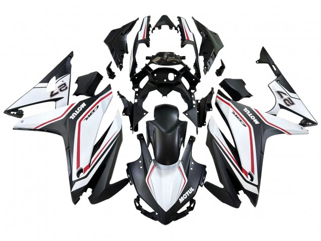 2016-2018 Honda CBR500R Motorcycle Fairings - White Red Matte Black
