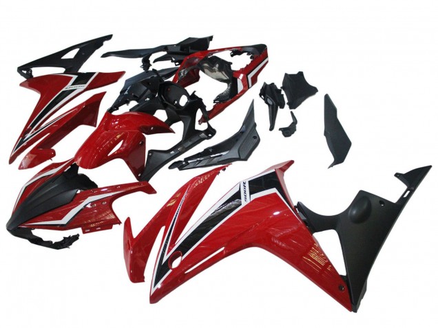 2016-2018 Honda CBR500R Motorcycle Fairings - Red White Matte Black