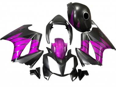 2002-2013 Honda VFR 800 Motorcycle Fairings - Purple Matte Black