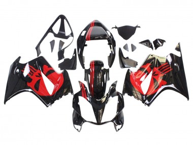 2002-2013 Honda VFR 800 Motorcycle Fairings - Glossy Black Red