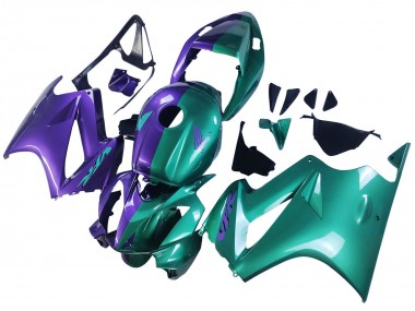2002-2013 Honda VFR 800 Motorcycle Fairings - Purple Green