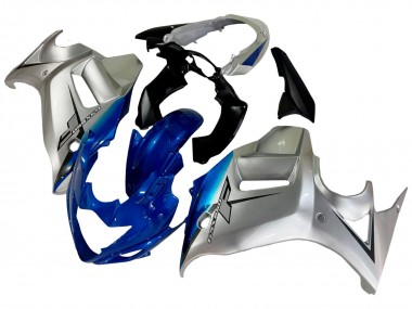2008-2013 Suzuki GSX650F Motorcycle Fairings - Silver Blue