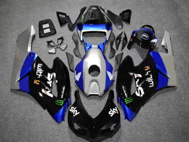2004-2005 Honda CBR1000RR Motorcycle Fairings - Silver Blue Glossy Black Green Monster Sky