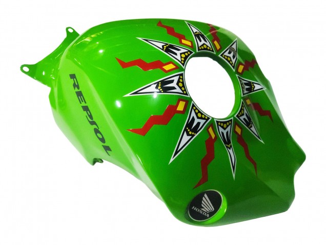 2008-2011 Honda CBR1000RR Motorcycle Fairings - Green Orange Glossy Black Rossi Michelin 46