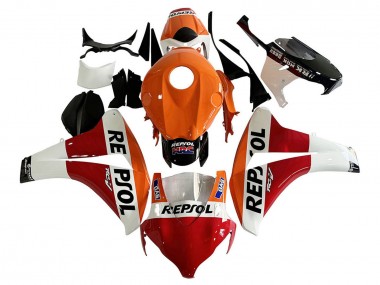 2008-2011 Honda CBR1000RR Motorcycle Fairing - Orange White Red Glossy Black Repsol HRC