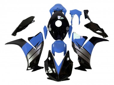 2012-2016 Honda CBR1000RR Motorcycle Fairings - Light Blue Silver Glossy Black