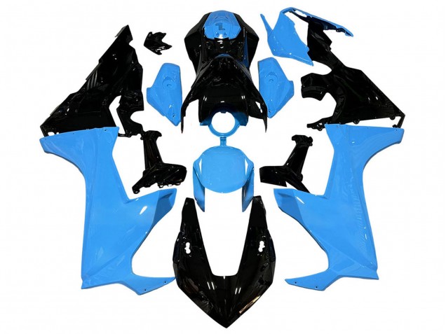 2017-2023 Honda CBR1000RR Motorcycle Fairings - Blue Glossy Black