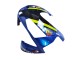 2003-2004 Honda CBR600RR Motorcycle Fairings - Blue Neon Yellow Glossy Black Shark