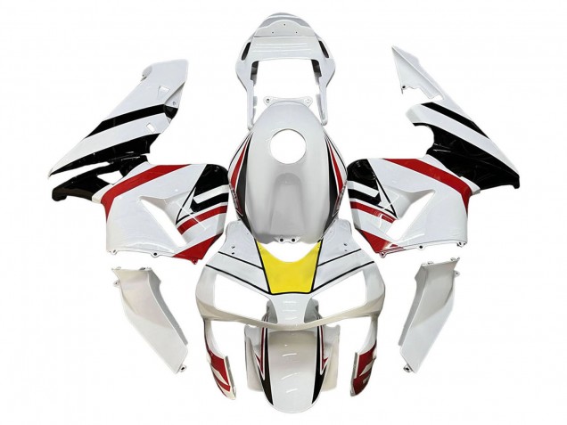 2003-2004 Honda CBR600RR Motorcycle Fairings - White Red Yellow Black