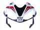 2003-2004 Honda CBR600RR Motorcycle Fairings - White Red Glossy Black DENSO Rimont