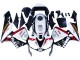 2003-2004 Honda CBR600RR Motorcycle Fairings - White Red Glossy Black DENSO Rimont