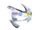 2003-2004 Honda CBR600RR Motorcycle Fairings - White Blue Red Nastro Azzurro 46